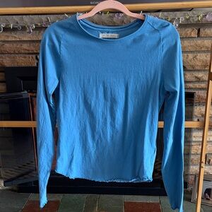 We The Free Long Sleeve Tee in Bright Blue
